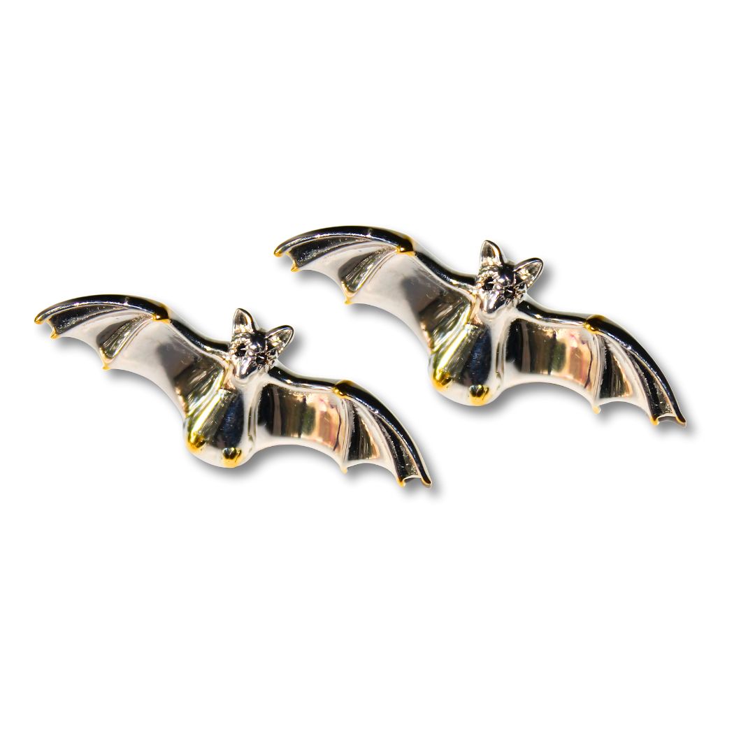 Batty and Clyde Studs, Silver