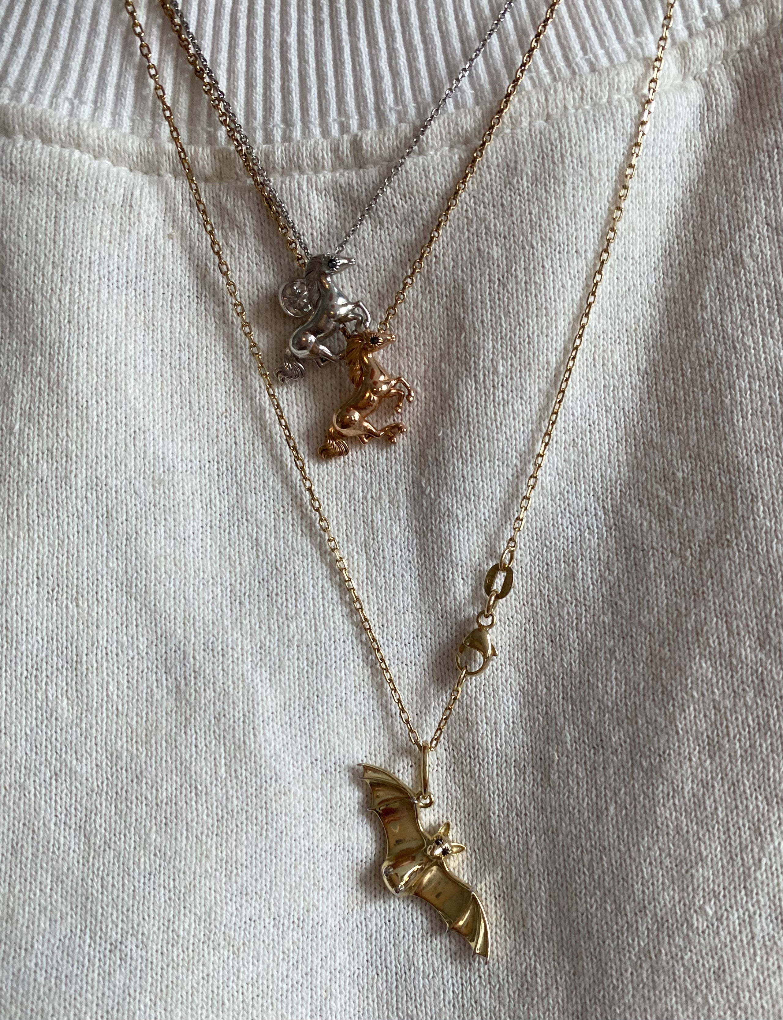 Ramblin' Stallion, The Charm in Sterling Silver