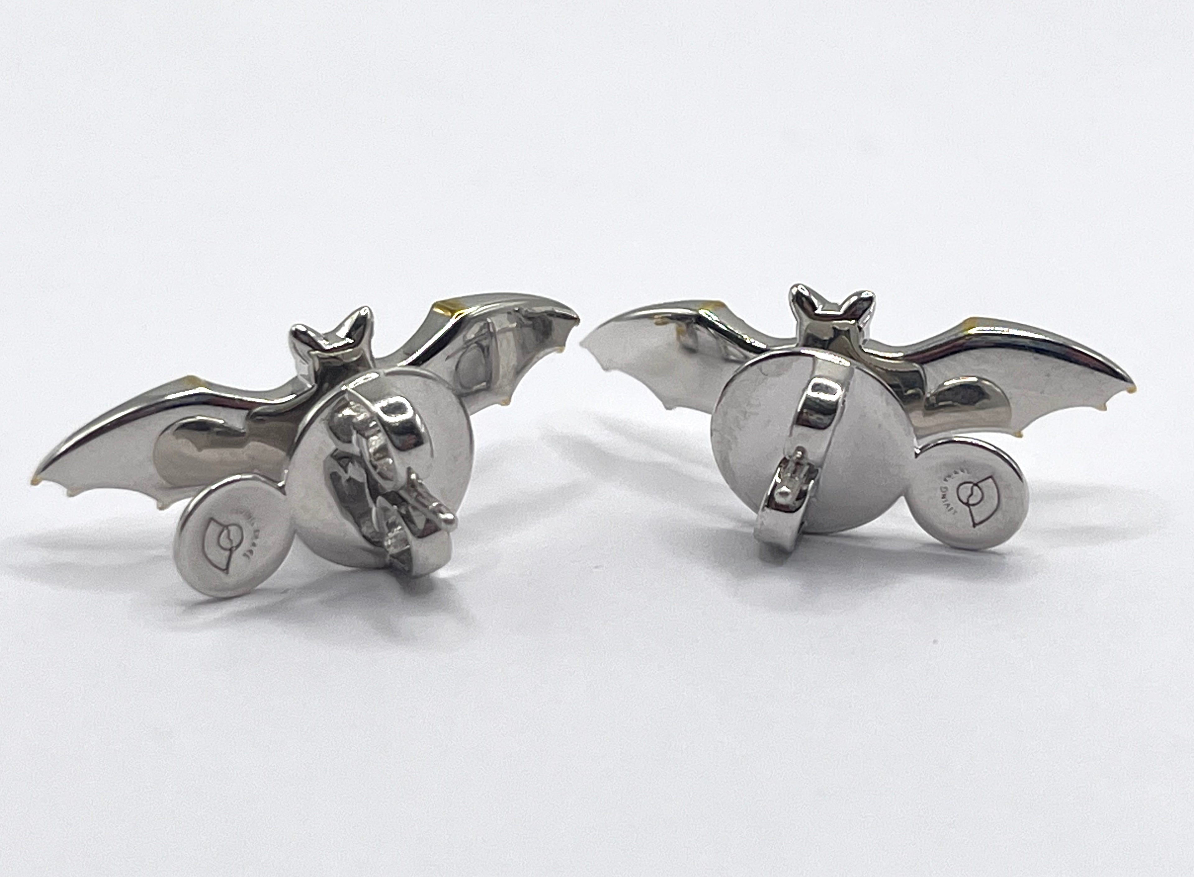 Batty and Clyde Studs, Silver