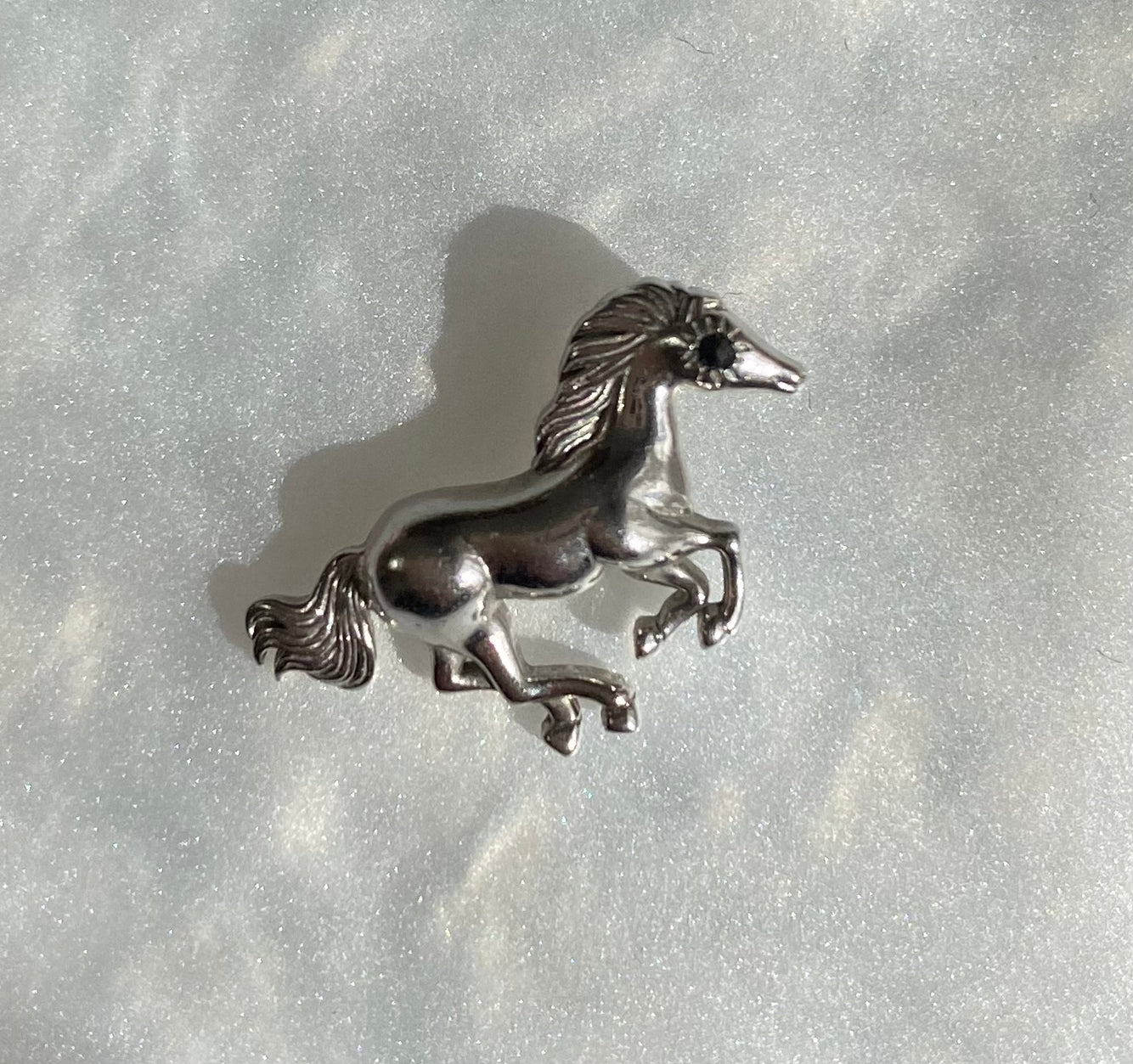 Ramblin' Stallion, The Charm in Sterling Silver