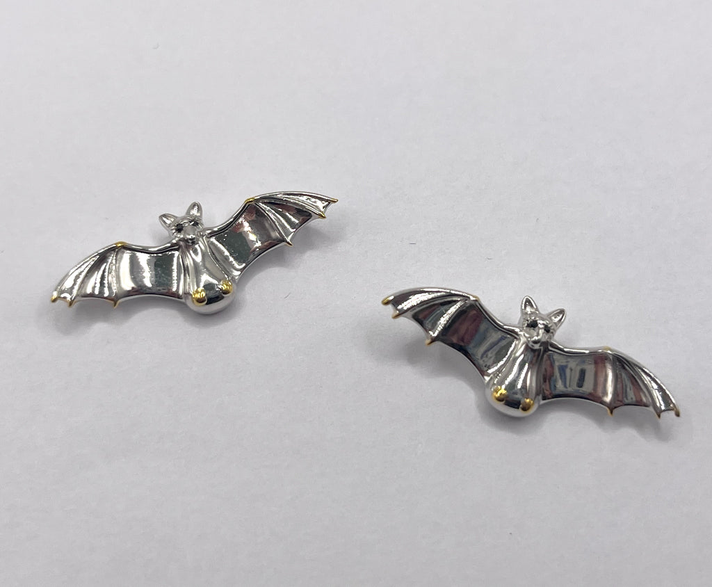 Batty and Clyde Studs, Silver